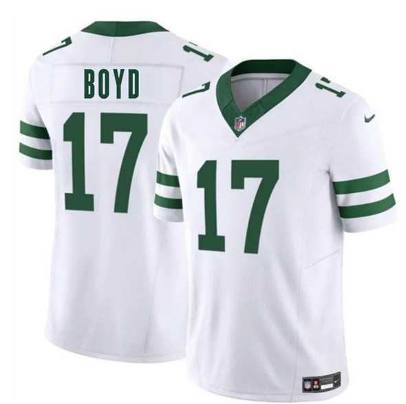 Men & Women & Youth New York Jets #17 Kris Boyd White 2025 F.U.S.E. Vapor Untouchable Limited Stitched Jersey